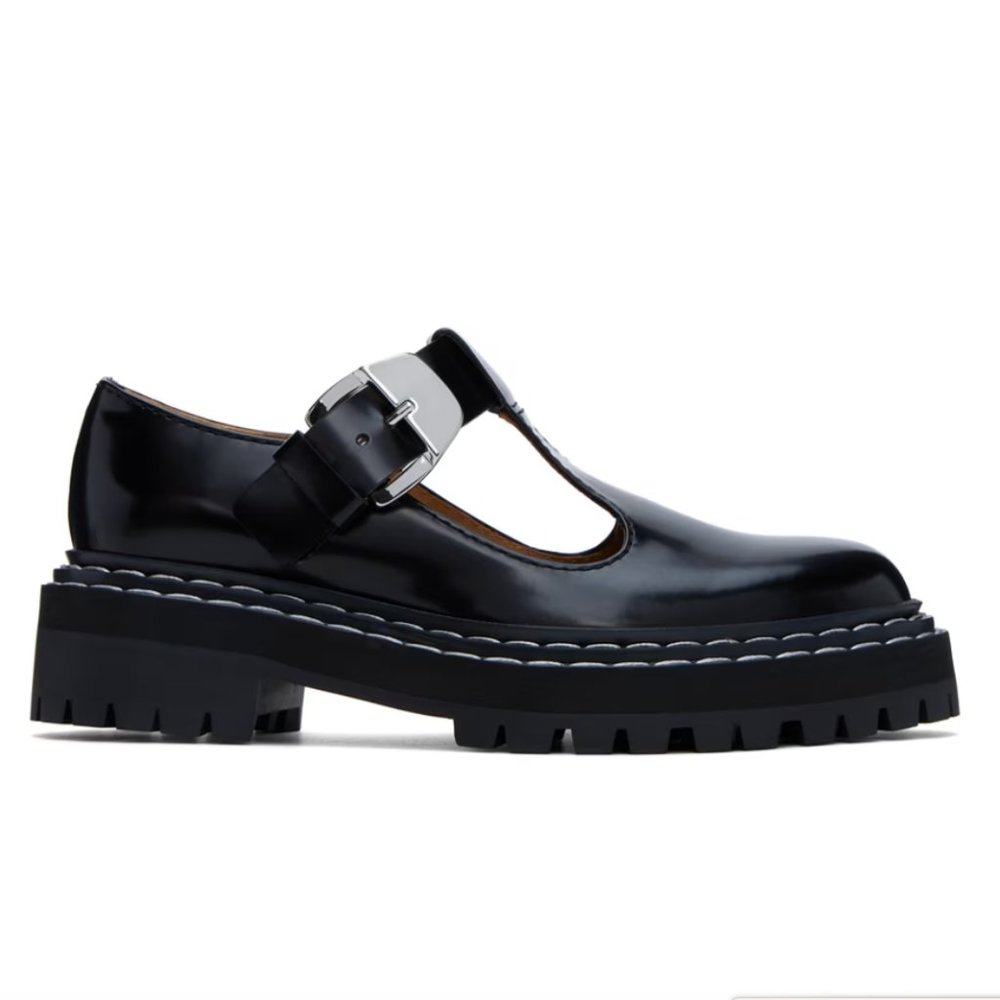 PROENZA SCHOULER Black Mary Jane Oxfords